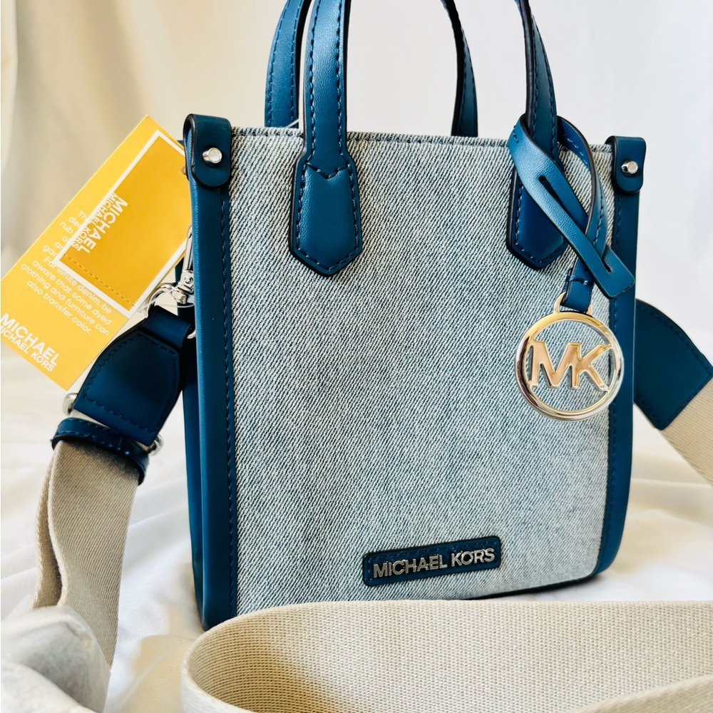 Michael Kors Blue Denim Maple Crossbody Bag